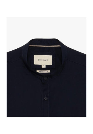 GIANNI LUPO Camicia in cotone alla coreana.