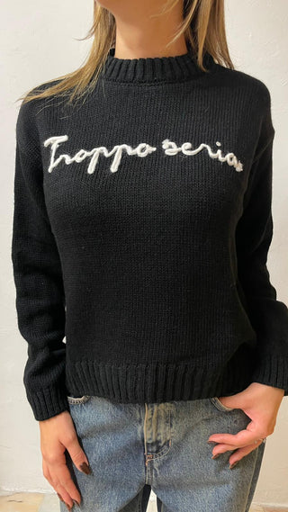 AKE' Pullover girocollo con scritta