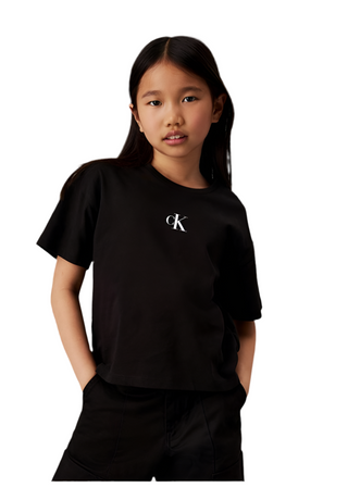 Calvin Klein Jeans T-shirt con logo taglio squadrato