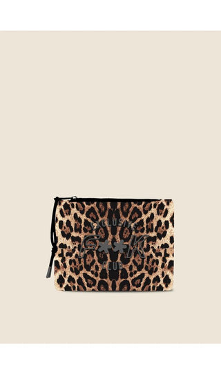 F**K FA25-A052X26 Accessori Pochette con logo dotata di chiusura zip