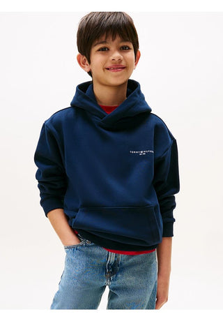 Tommy Hilfiger Felpa con cappuccio e nastro iconico