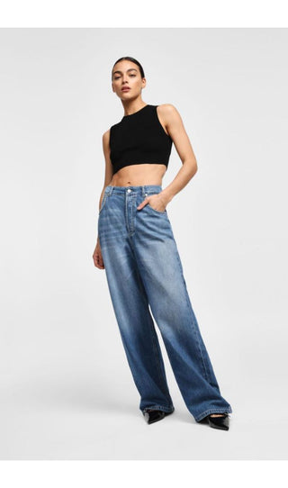 DIXIE Jeans a gamba larga e alta alta