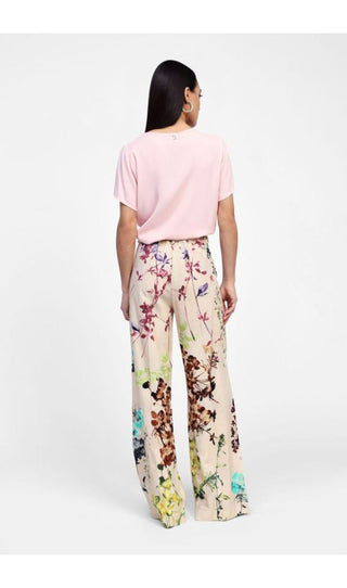 DIXIE Pantaloni palazzo con stampa