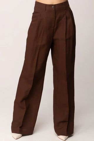 TWINSET ACTITUDE PANTALONI Pantaloni a palazzo in misto lino
