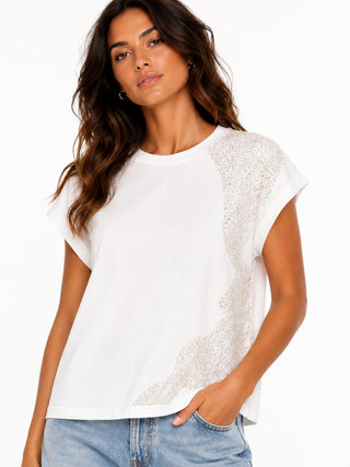 BOMBOOGIE T-shirt in cotone con stampa spray