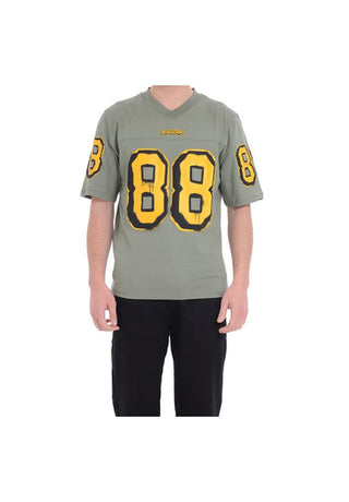 DISCLAIMER T-shirt in jersey stampata