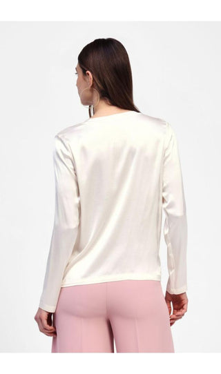 DIXIE Blusa in satin elasticizzato