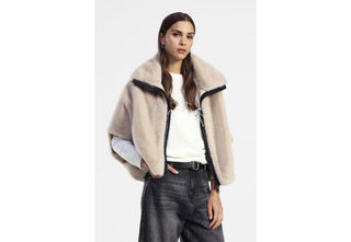 DIXIE Poncho ecopelliccia
