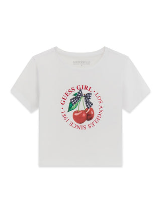 GUESS T-SHIRT T-shirt corta stampa ciliegie
