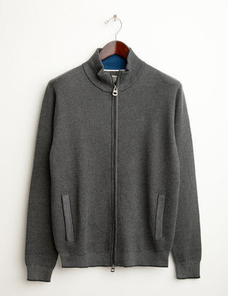FREDMELLO Maglia full zip jacquard