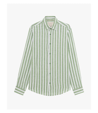 GIANNI LUPO Camicia a maniche lunghe in lino