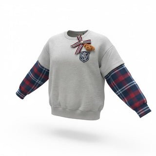 PLEASE KIDS LB16040G78 FELPA Felpa con fiocco