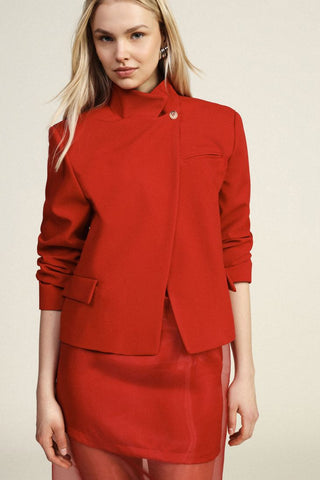 DIXIE Blazer corto con colletto alto e tasche