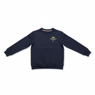 Aeronautica Militare Felpa girocollo con stampa logo