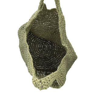 LE PANDORINE Borsa a spalla Luce in rafia intrecciata
