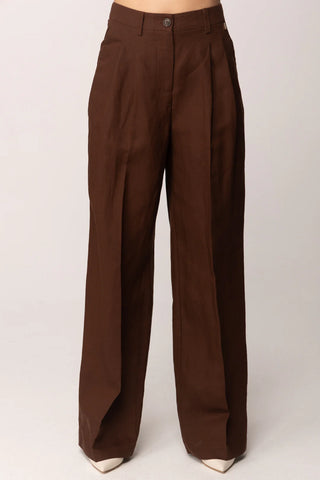 TWINSET ACTITUDE PANTALONI Pantaloni a palazzo in misto lino