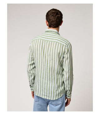 GIANNI LUPO Camicia a maniche lunghe in lino