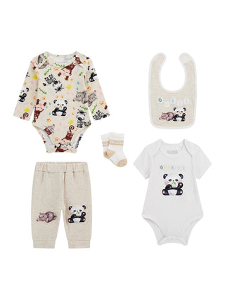 GUESS Set body, calze, bavaglino e pantaloni