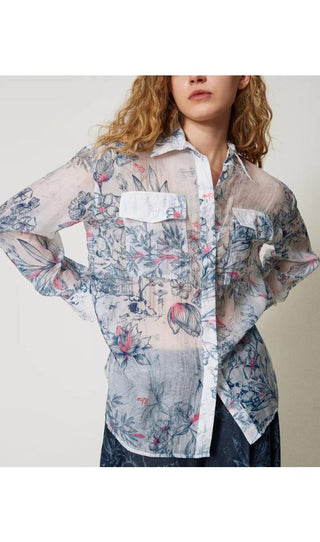 TWINSET ACTITUDE Camicia a fiori
