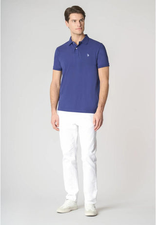 U.S. POLO ASNN. Polo a maniche corte in cotone piquet