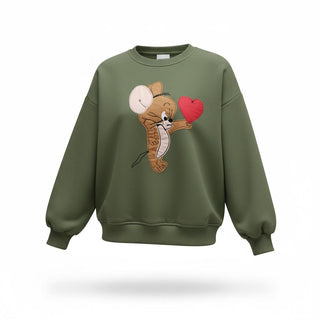 MOTEL FELPA Felpa over con stampa JERRY