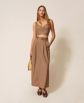 TWINSET ACTITUDE Top in principe di Galles