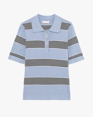 GIANNI LUPO Polo in maglia rigata