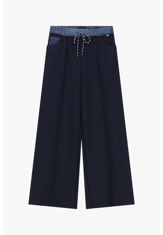 DIXIE Pantaloni palazzo con vita alta