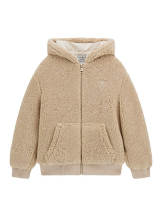 GUESS Giacca teddy con cappuccio