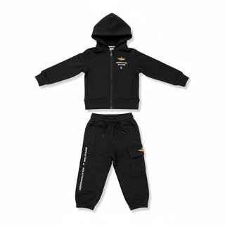Aeronautica Militare COMPLETI Set felpa zip cappuccio con pantalone