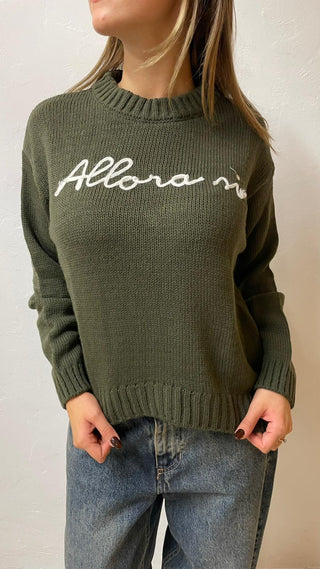 AKE' Pullover girocollo allora si