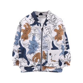 MELBY Felpa full zip  con stampa