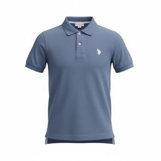 U.S. POLO ASNN. Polo con logo in cotone Piquet