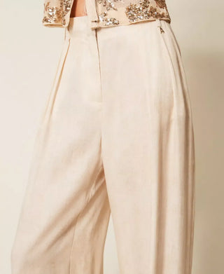 TWINSET ACTITUDE Pantaloni a palazzo con stampa