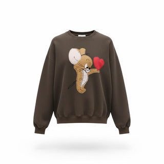 MOTEL FELPA Felpa over con stampa JERRY