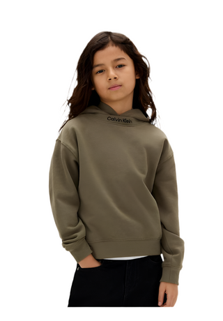 Calvin Klein Jeans Felpa con cappuccio taglio relaxed