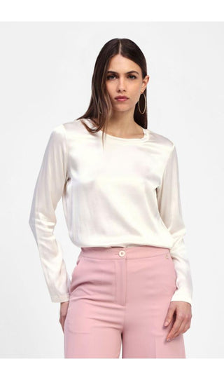 DIXIE Blusa in satin elasticizzato