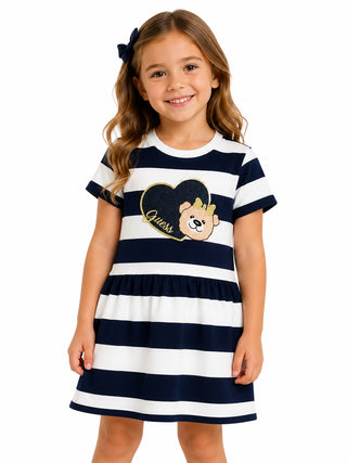 GUESS Vestito in maglia a righe