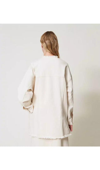 TWINSET ACTITUDE Giacca in bull con cotone