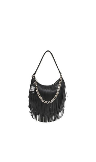 LE PANDORINE Mini Sacca Fringe Con Catena