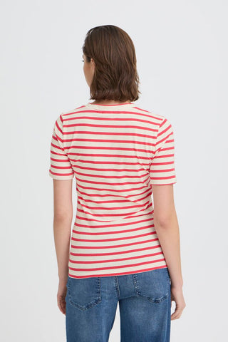 ICHI T-SHIRT T-shirt a righe in cotone