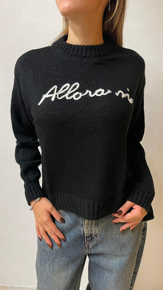 AKE' Pullover girocollo allora si