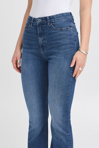 ICHI Jeans a vita alta a zampa IHTWIGGY