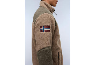 NAPAPIJRI Felpa in Pile con Zip Yupik