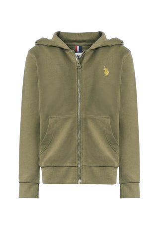 U.S. POLO ASNN. Felpa full zip e cappuccio