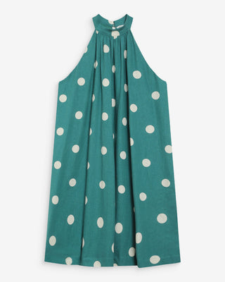 Grace & Mila Abito corto e svolazzante a pois con scollo all'americana