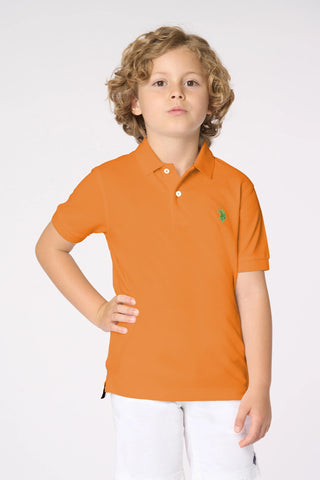U.S. POLO ASNN. Polo con logo in cotone Piquet