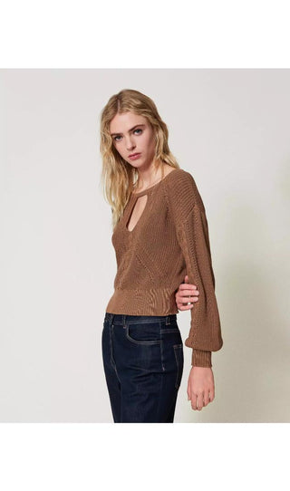 TWINSET ACTITUDE Maglia con trecce