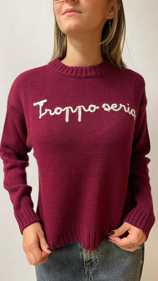 AKE' Pullover girocollo con scritta