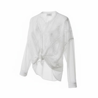 MOTEL CAMICIA Camicia con nodo frontale